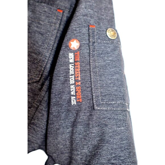 Y2K Vintage Big Train Osaka Mens Hooded Jacket M Winter Streetwear Winter - Picture 5 of 11